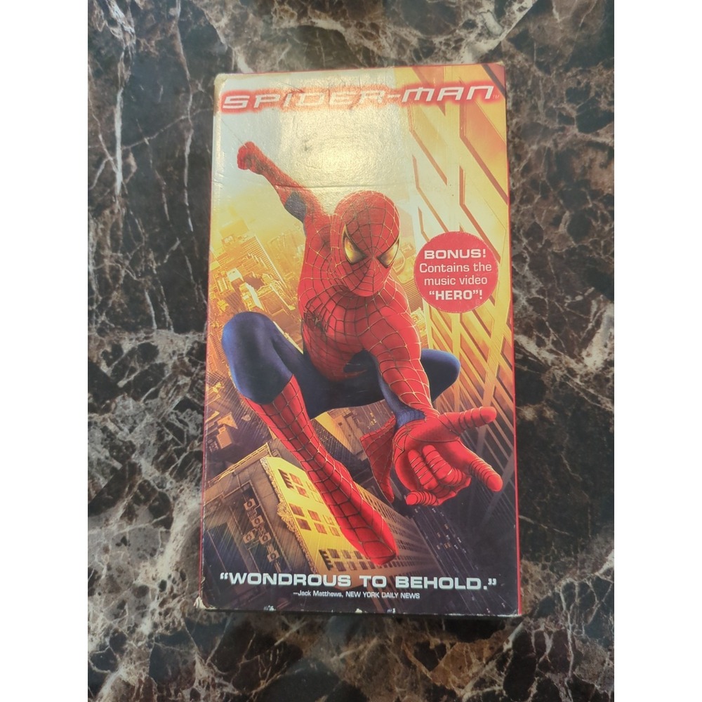 Vintage Spider-Man (2002) VHS - Rare Edition with Bonus "Hero" Music Video!